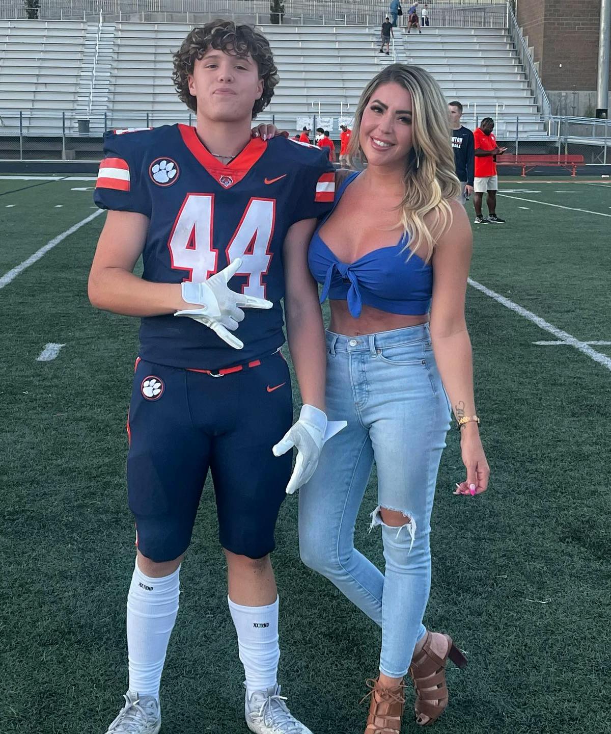 Influencer Mom Straddles Son At High School Football Game And Then ...