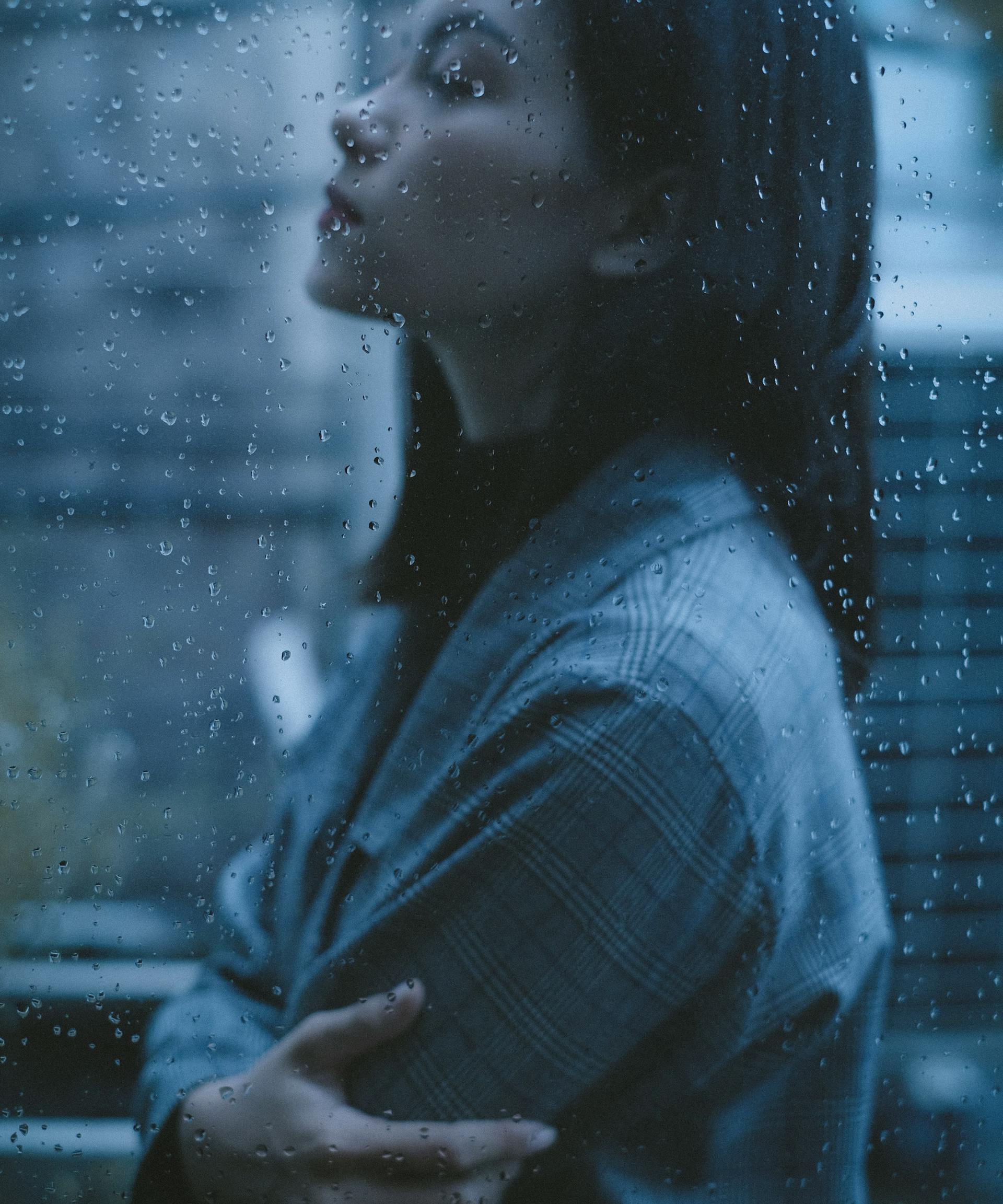 Woman with rain