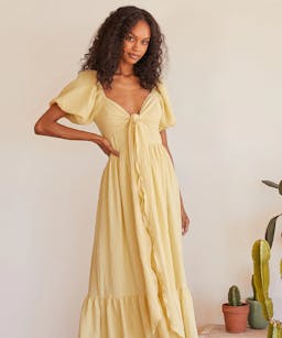 lulus yellow maxi dress