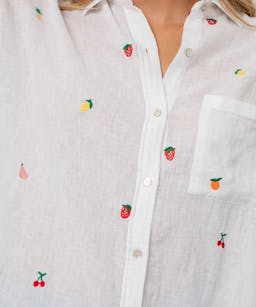 Rails Whitney Embroidered Fruit Medley Shirt