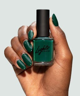 emerald green nail polish Lights Lacquer For The Thrill