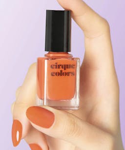 ARABESQUE cirque colors pumpkin orange nail polish