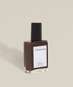 J. Hanna chocolate brown nail polish in Carob