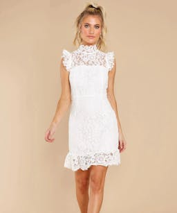 Red Dress Learn To Love White Lace Dress