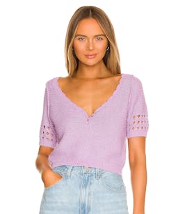 Free People Bree Cropped Pullover