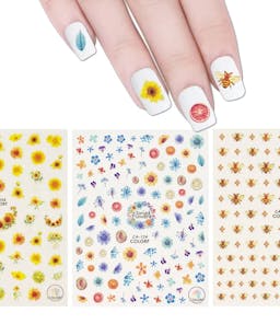 Ally Drew – Bees & Sunflowers Nail Stickers