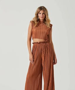 ASTR the Label Cruise Pleated Wide-Leg Pants