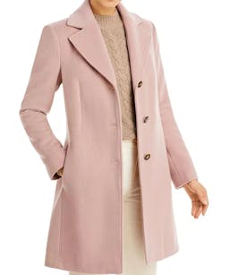Dusty Rose Mid-Length Coat