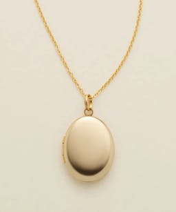 oval locket necklace