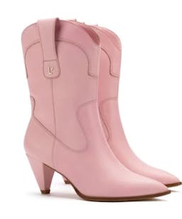 loveshackfancy pink boots