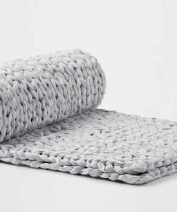 knitted weighted blanket