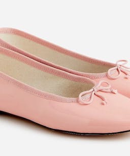 Zoe Ballet Flats in Italian Patent Leather pink