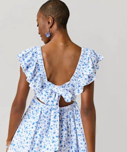 Francesca’s Cortney Floral Bow Back Mini Dress