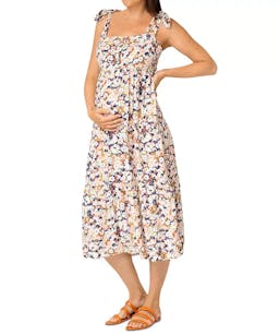 Nom Maternity Ana Floral During & After Dress