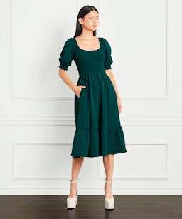 Hill House Home The Louisa Nap Dress in Botanical Garden Crepe