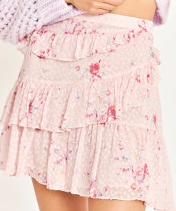 LoveShackFancy Imelda Mini Skirt