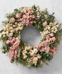 Williams Sonoma English Rose Live Wreath