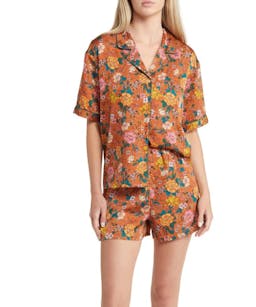 BP. Floral Satin Shorts Pajamas