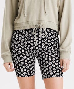 printed floral bike shorts
