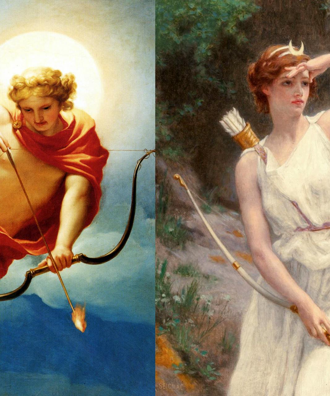 The Sun And Moon: Masculine And Feminine Energies In Sync public domain