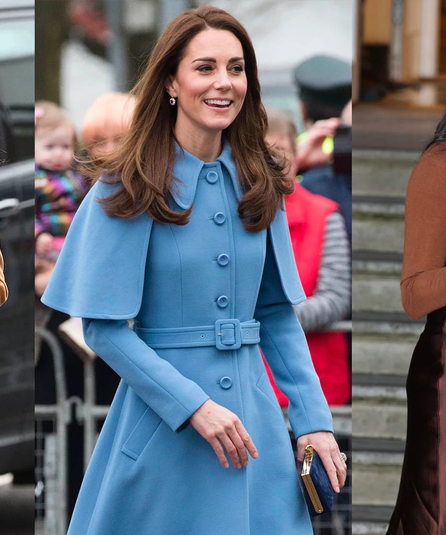 winter outfits meghan markle kate middleton
