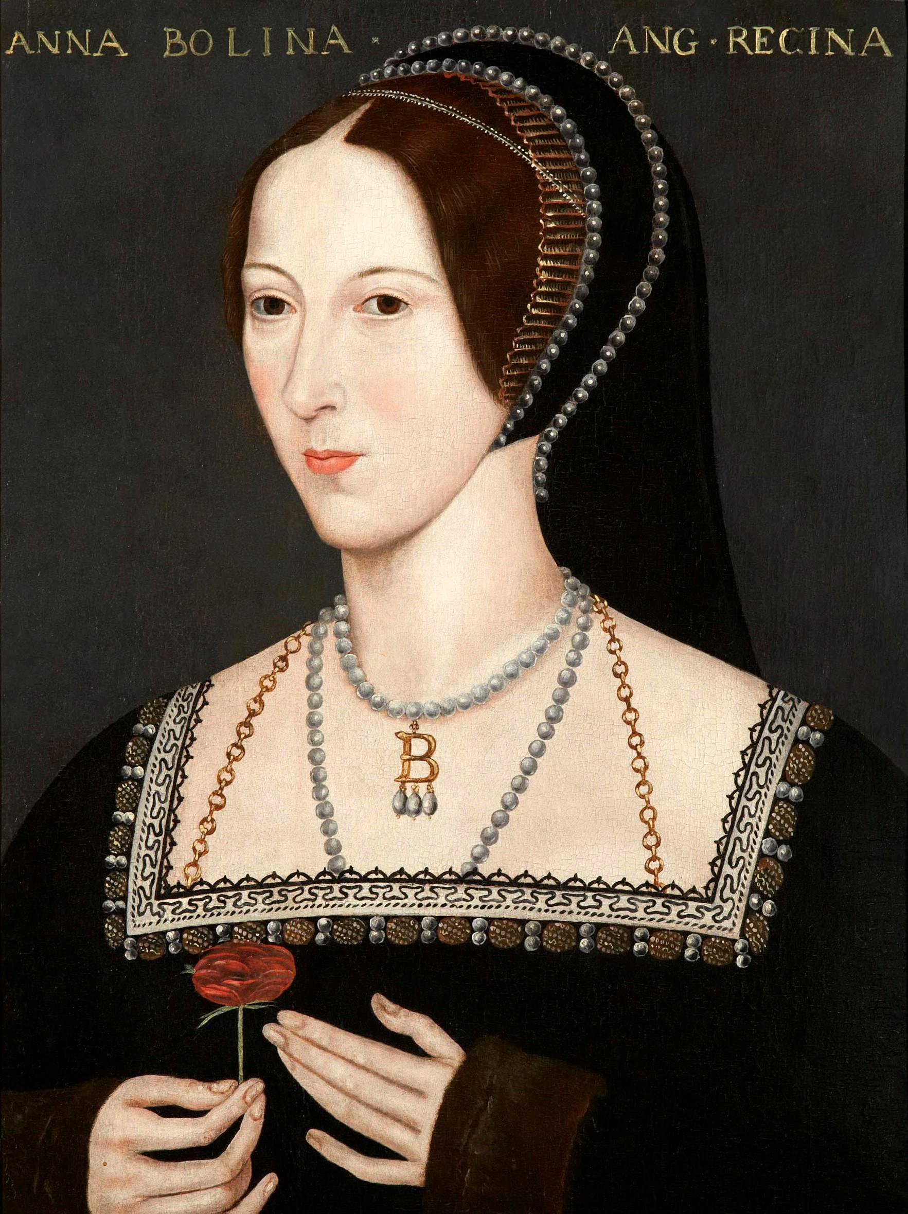 Near contemporary painting of Anne Boleyn at Hever Castle, c. 1550. Public Domain/Wikimedia Commons