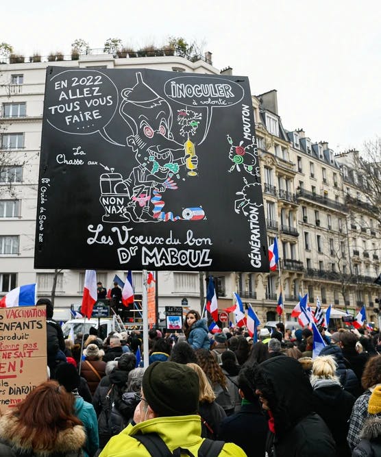 Paris vaccine protest