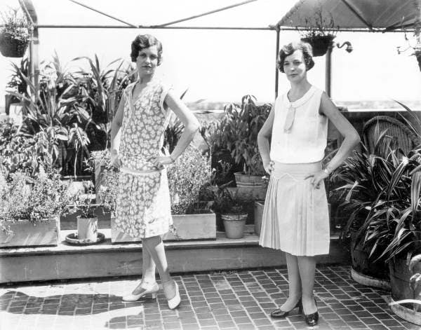 Women modeling fashion in Miami, Florida. 1929. State Library and Archives of Florida, Public domain, via Wikimedia Commons.