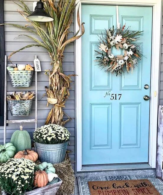 Dress Up Your Front Door For Fall With These Decor Design Tips