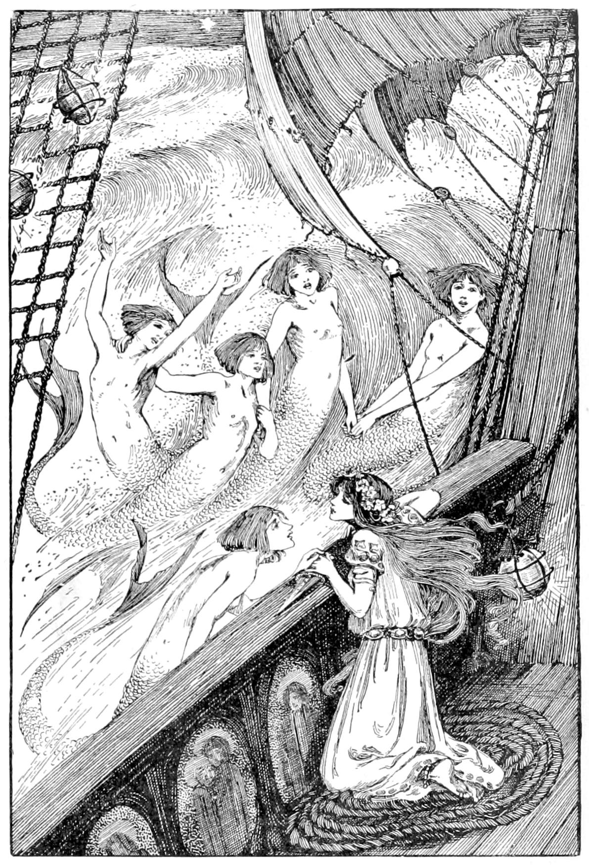 Illustration in a collection of Anderson's Fairy tales. 1899. Public domain via Wikimedia Commons