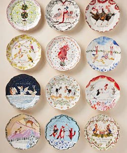decorated holiday plates anthropologie