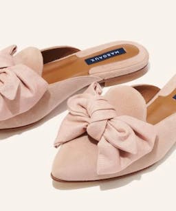 pink margaux mules