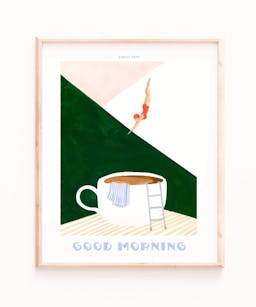 Coffee Diver Poster Print