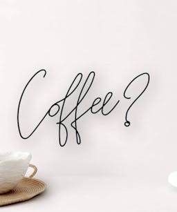 Coffee Wire Sign