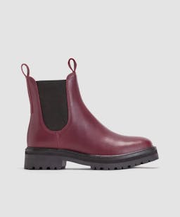 Everlane The Lug Chelsea Boot in Bordeaux