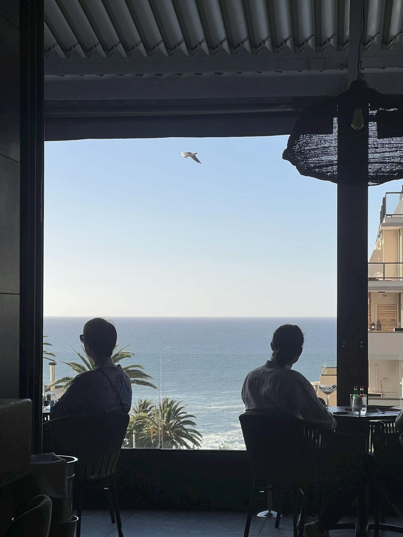 The view from a restaurant in Cape Town, South Africa, without power. Courtesy of Alyssa Rinelli 