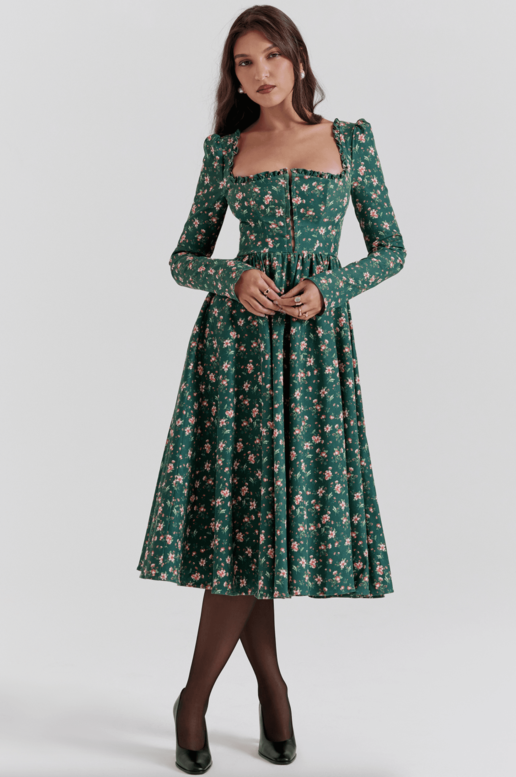 Christmas patterned dresses hot sale